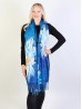 Oil Painting Design Fashion Scarf W/ Fringes